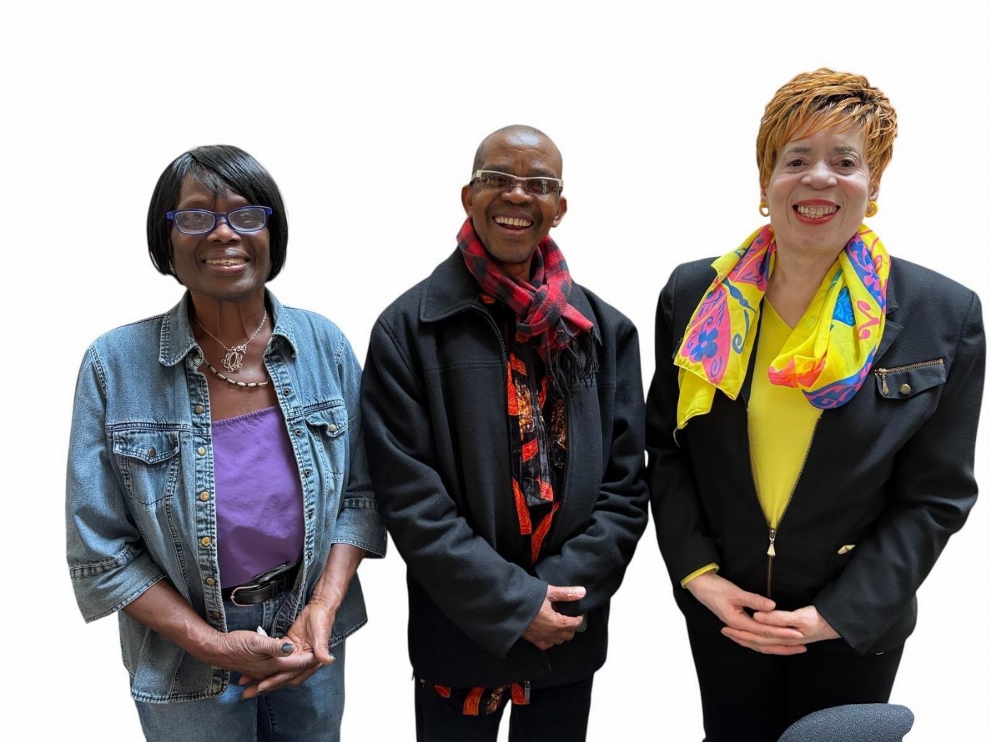 Janice Gordon-Daniels with members of the campaign team